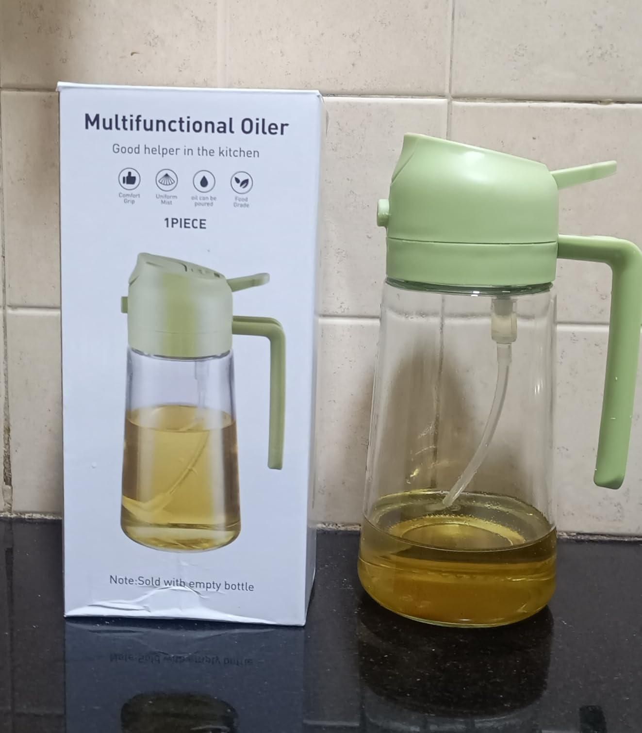 Oil Sprayer and Dispenser Bottle for Kitchen